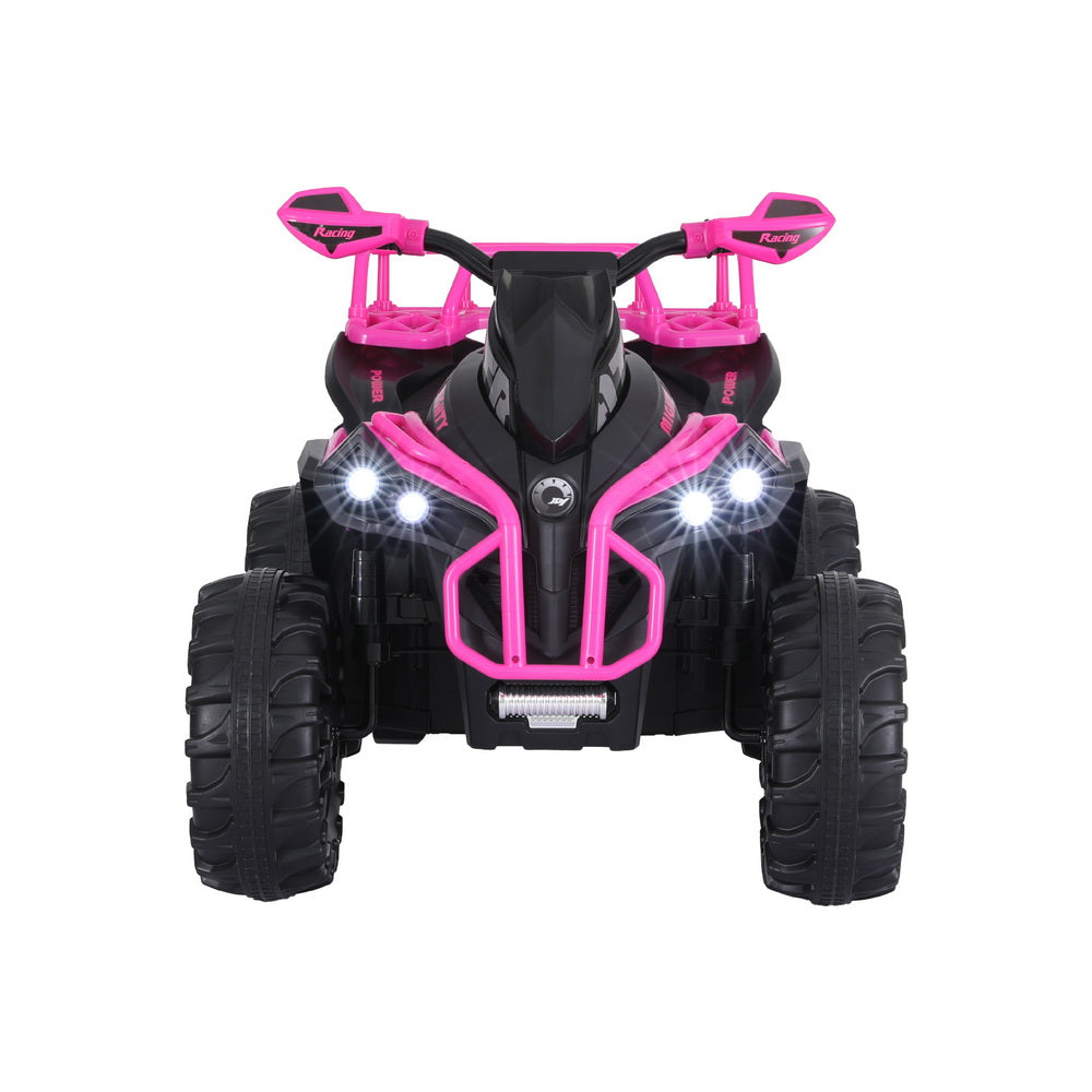 Rigo Kids Ride On Car ATV Quad Motorbike Storage Rack Electric Toys 12V Pink RIGO