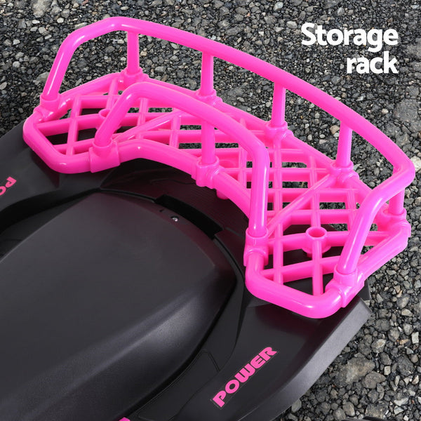 Rigo Kids Ride On Car ATV Quad Motorbike Storage Rack Electric Toys 12V Pink RIGO