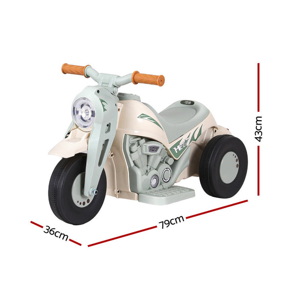 Rigo Kids Ride On Car Electric Motorcycle Motorbike with Bubble Maker Green RIGO