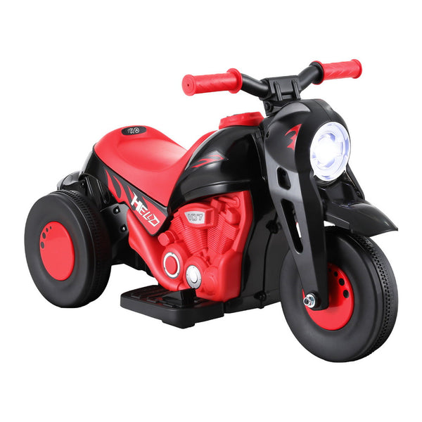 Rigo Kids Ride On Car Motorcycle Motorbike with Bubble Maker Electric Toy 6V Red RIGO