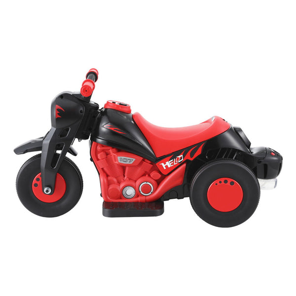 Rigo Kids Ride On Car Motorcycle Motorbike with Bubble Maker Electric Toy 6V Red RIGO