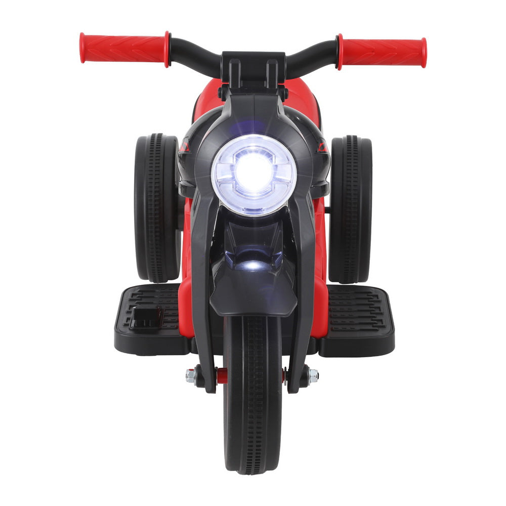 Rigo Kids Ride On Car Motorcycle Motorbike with Bubble Maker Electric Toy 6V Red RIGO
