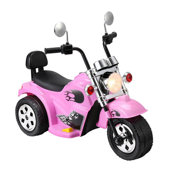 Rigo Kids Ride On Car Motorcycle Motorbike Electric Toys Horn Music 6V Pink RIGO