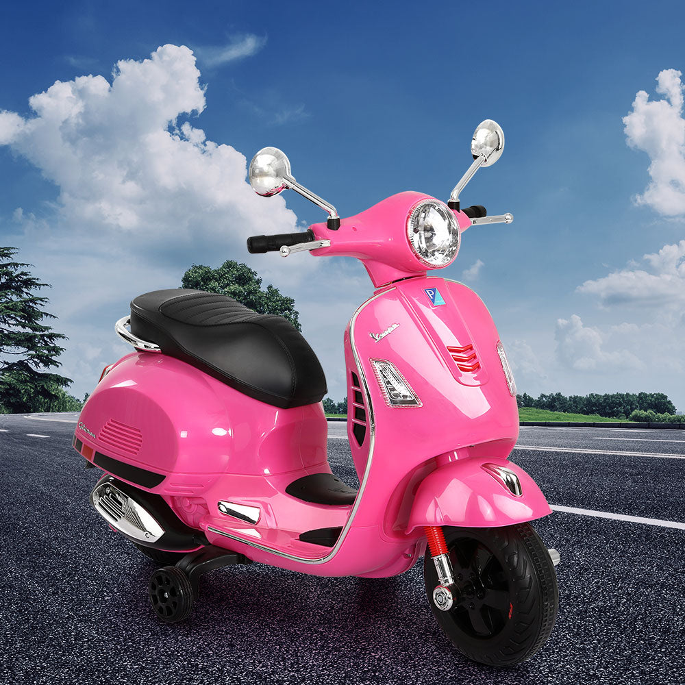 Kids Electric Ride On Car Motorcycle Motorbike Vespa Licensed GTS Pink Does Not Apply