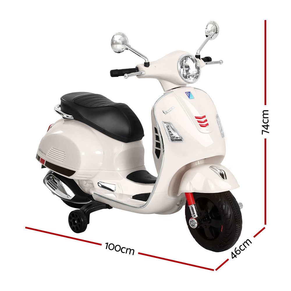 Kids Electric Ride On Car Motorcycle Motorbike Vespa Licensed GTS White Does Not Apply