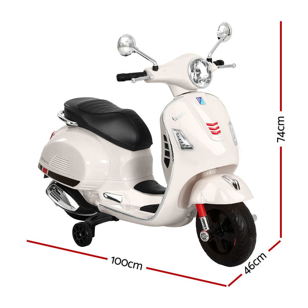 Kids Electric Ride On Car Motorcycle Motorbike Vespa Licensed GTS White Does Not Apply