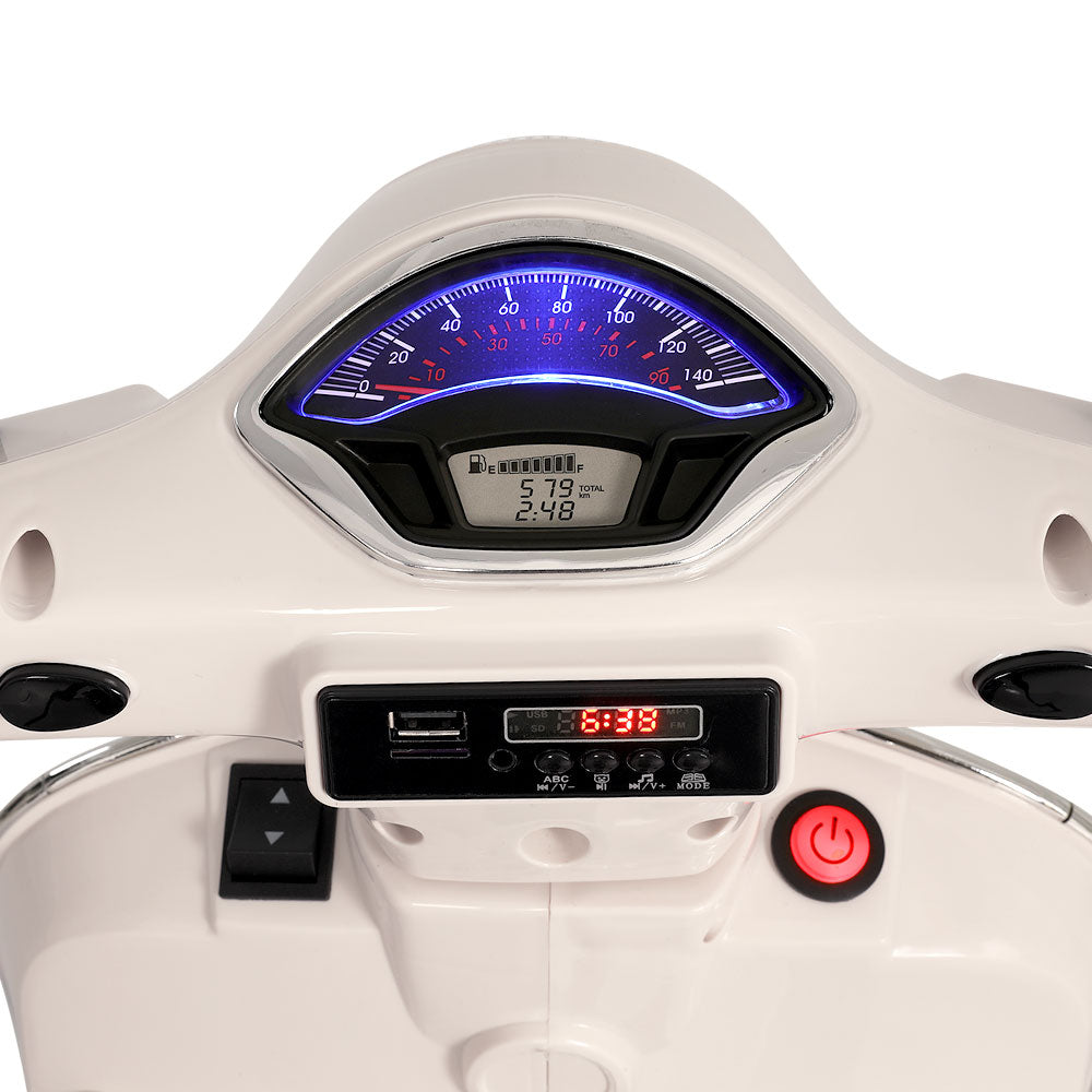 Kids Electric Ride On Car Motorcycle Motorbike Vespa Licensed GTS White Does Not Apply