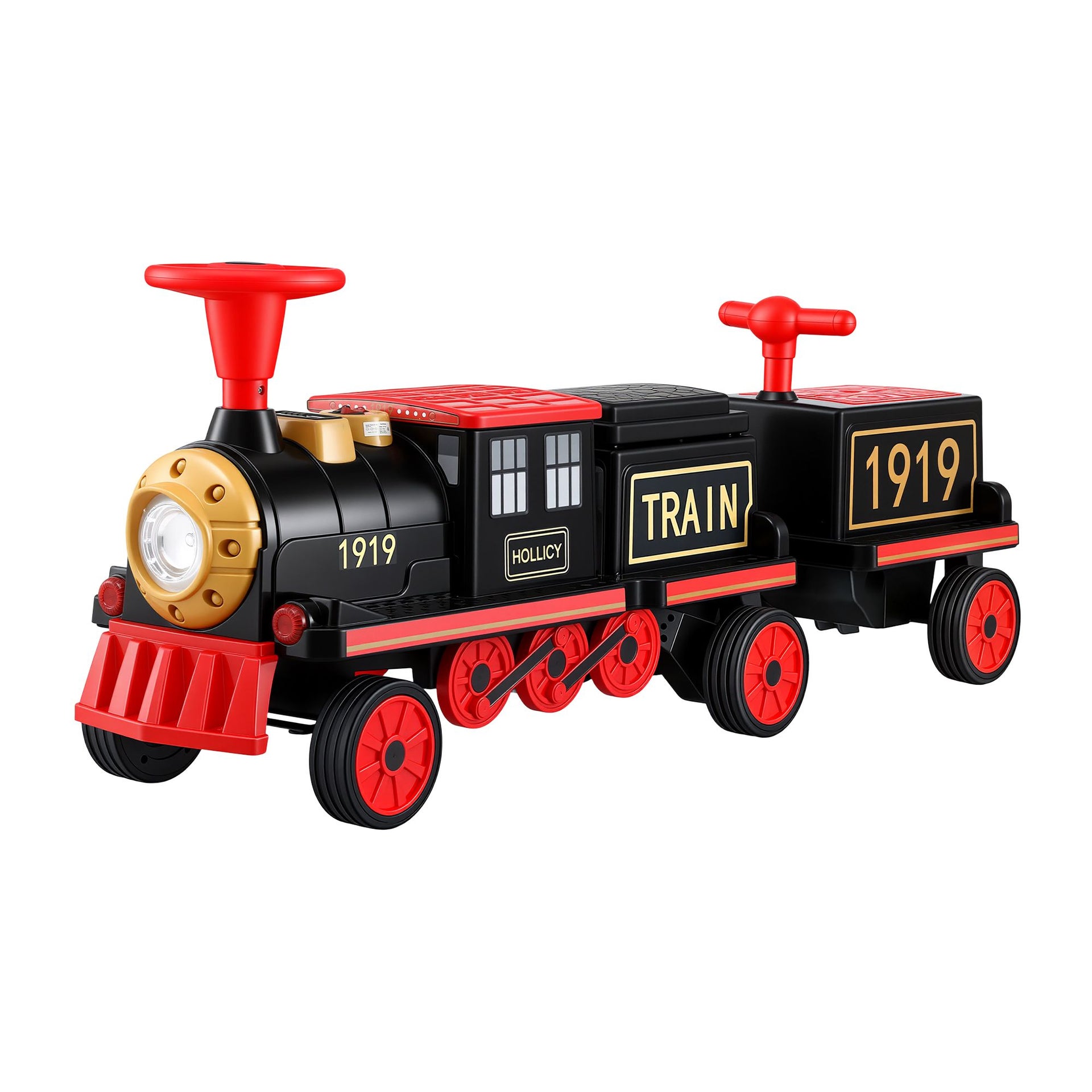Rigo Kids Ride on Car Train 12V Electric Toy 2 Seater 136cm Awezingly