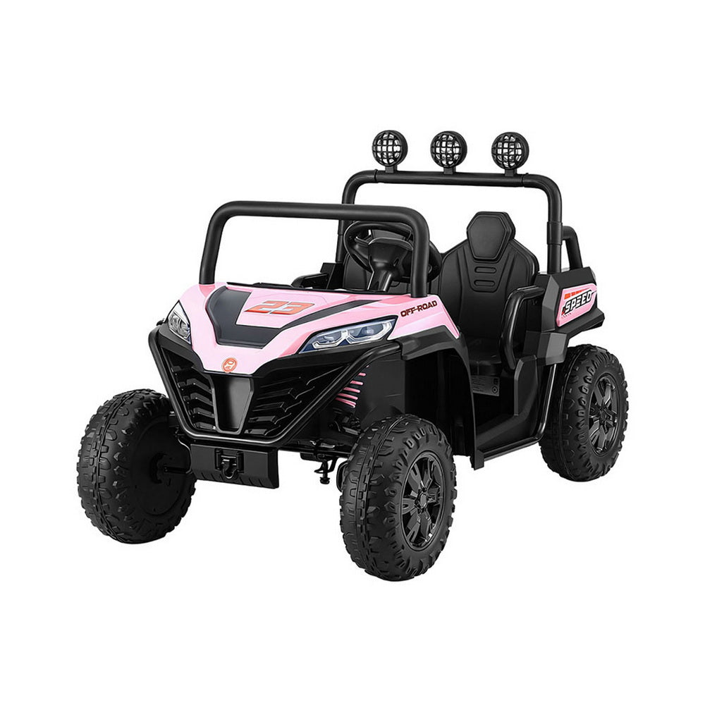 Rigo Kids Ride On Car Electric Toys Cars Headlight Music Remote Control Pink Awezingly