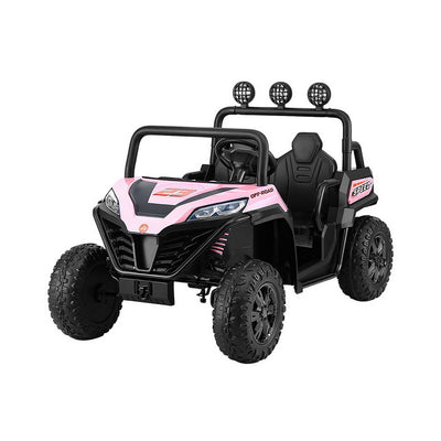 Rigo Kids Ride On Car Electric Toys Cars Headlight Music Remote Control Pink