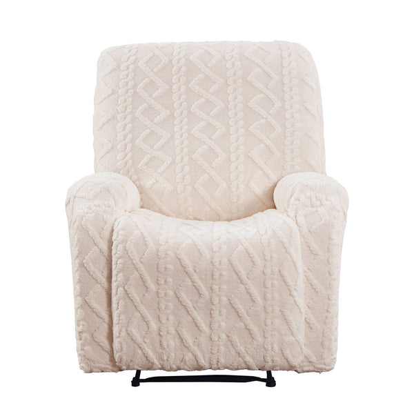 Artiss Recliner Chair Covers with Storage Side Pockets Beige Awezingly