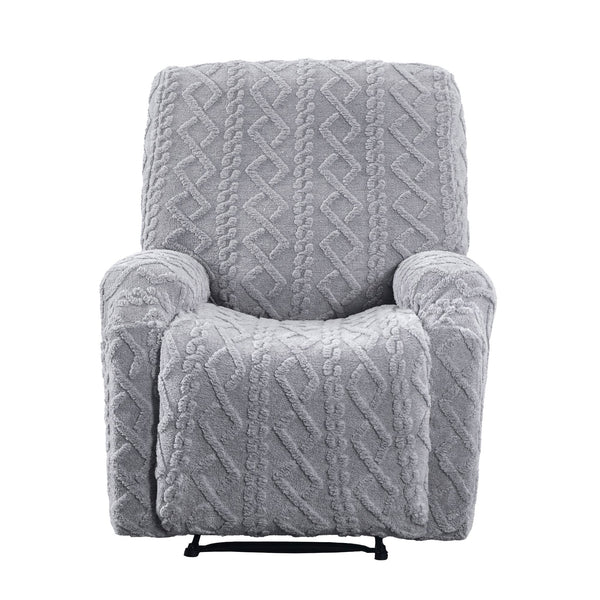 Artiss Recliner Chair Covers with Storage Side Pockets Grey Awezingly