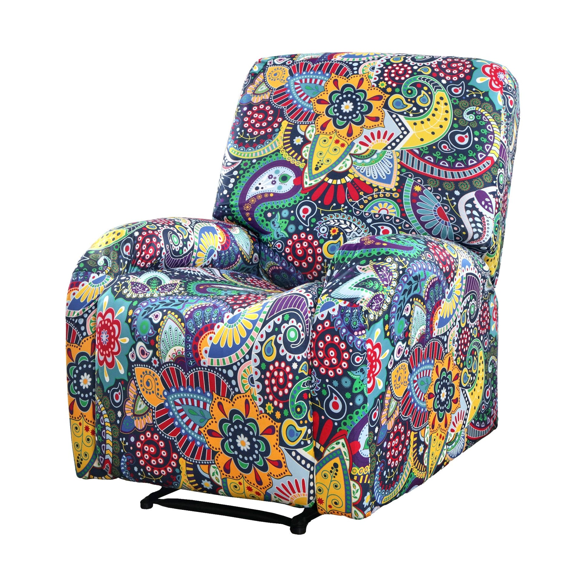 Artiss Stretch Kids Recliner Cover 4-Pieces Recliner Chair Slipcovers Printed Polyester Awezingly