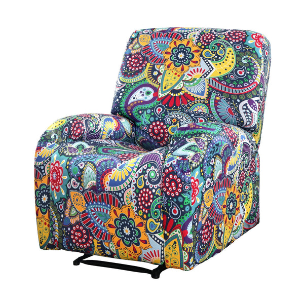 Artiss Stretch Kids Recliner Cover 4-Pieces Recliner Chair Slipcovers Printed Polyester Awezingly