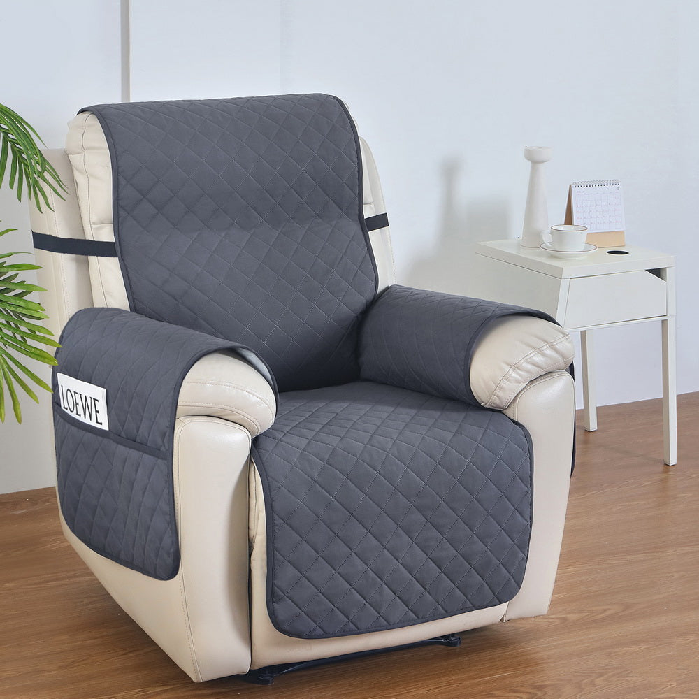 Artiss Recliner Chair Cover 100% Water Resistant Grey Artiss