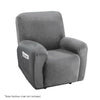 Artiss Recliner Chair Covers 1 Seater Velvet Grey