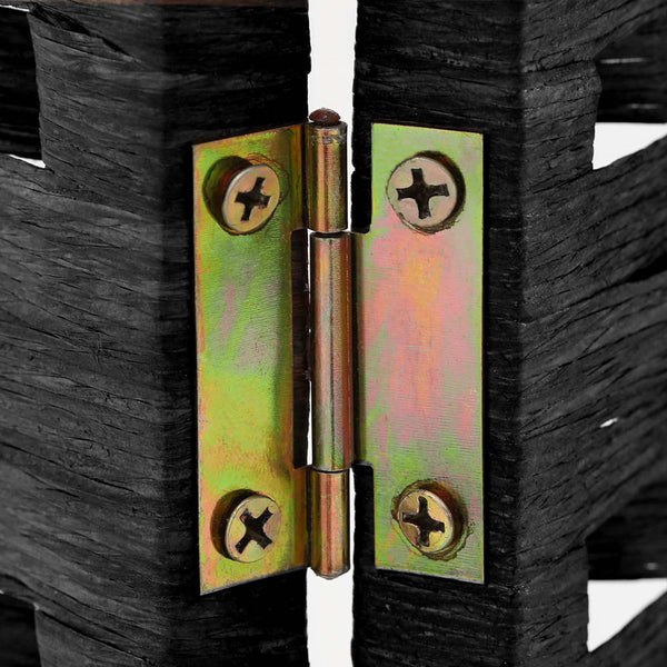 Artiss 3 Panel Room Divider Screen 123x170cm Woven Black Artiss