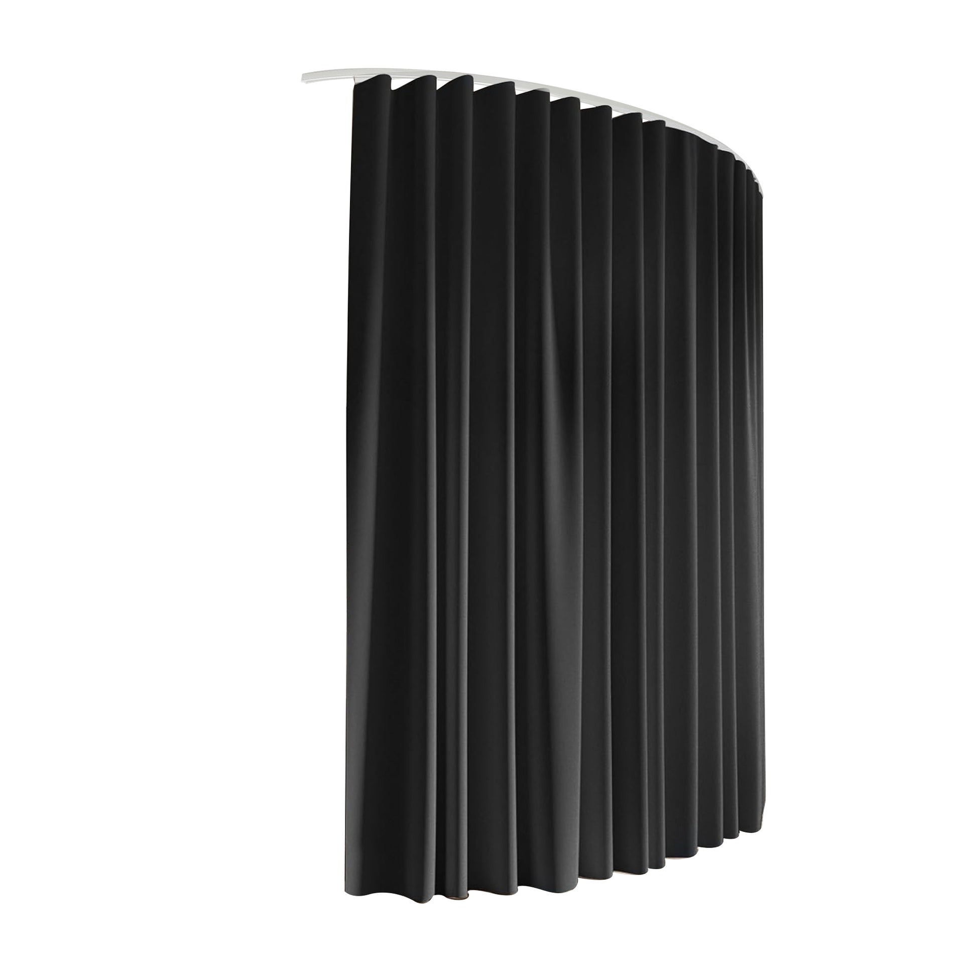 Artiss Room Divider Curtain Ceiling Mounted Track Sets Flexible Black Awezingly