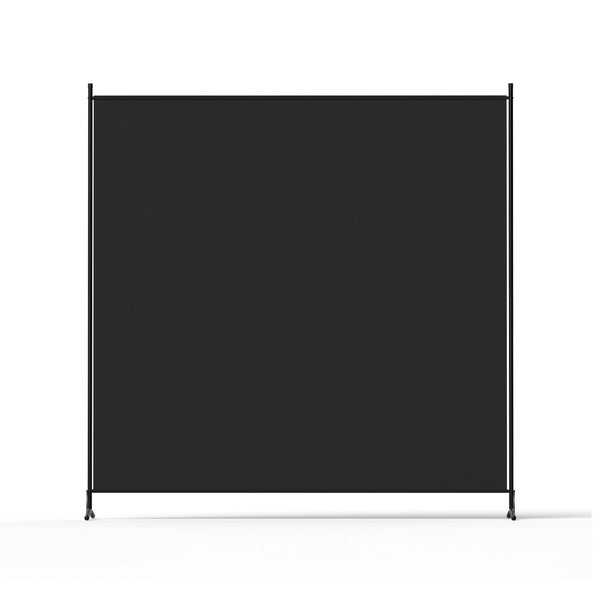 Artiss Room Divider Screen 175x180cm Fabric Black Awezingly
