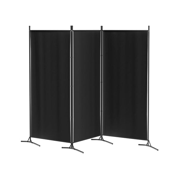Artiss 3 Panel Room Divider Screen 260x180cm Fabric Black Artiss