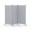 Artiss 3 Panel Room Divider Screen 260x180cm Fabric Grey