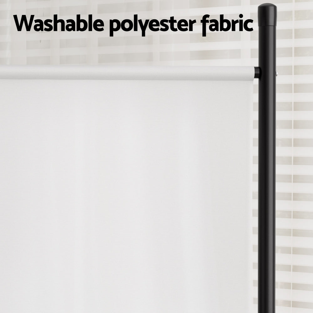 Artiss 3 Panel Room Divider Screen 260x180cm Fabric White Artiss