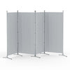Artiss 4 Panel Room Divider Screen 345x180cm Fabric Grey