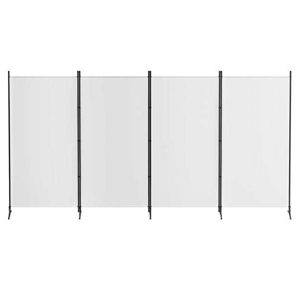 Artiss 4 Panel Room Divider Screen 345x180cm Fabric White Artiss