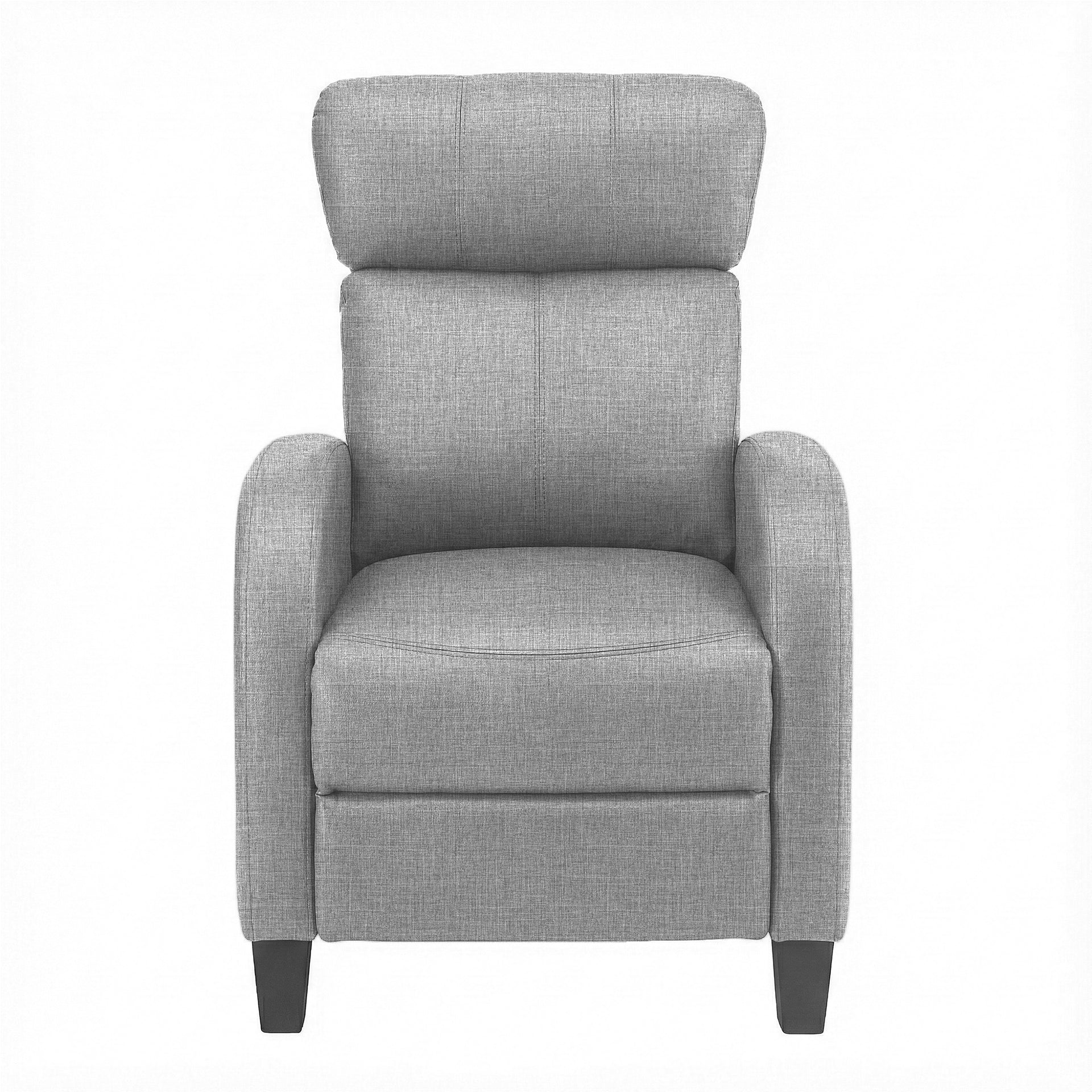 Artiss Massage Recliner Chair Small Recliner Sofa for Adults Fabric Grey