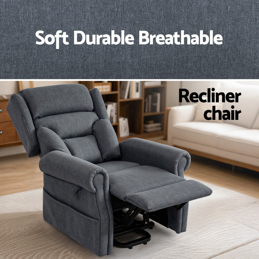Artiss Electric Recliner Chair Power Lift Massage Heated Recliner Sofa Awezingly