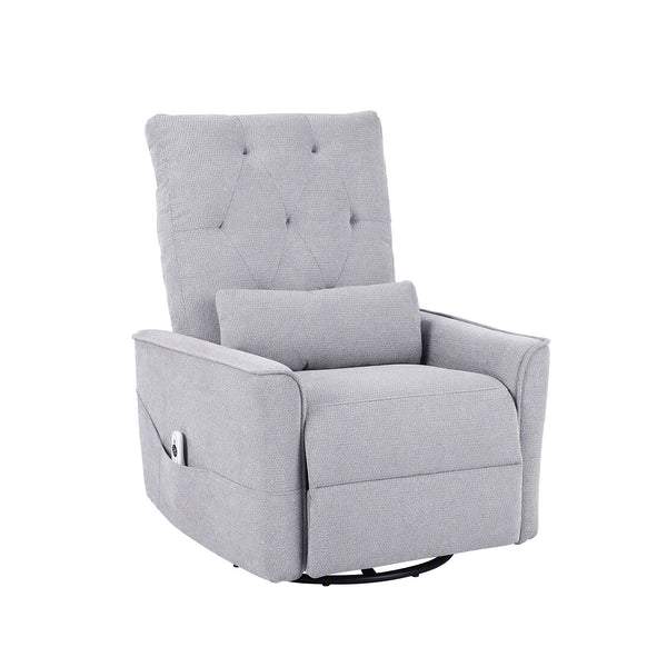 Artiss Electric Massage Recliner Chair with 270° Swivel & Heat, Grey Awezingly