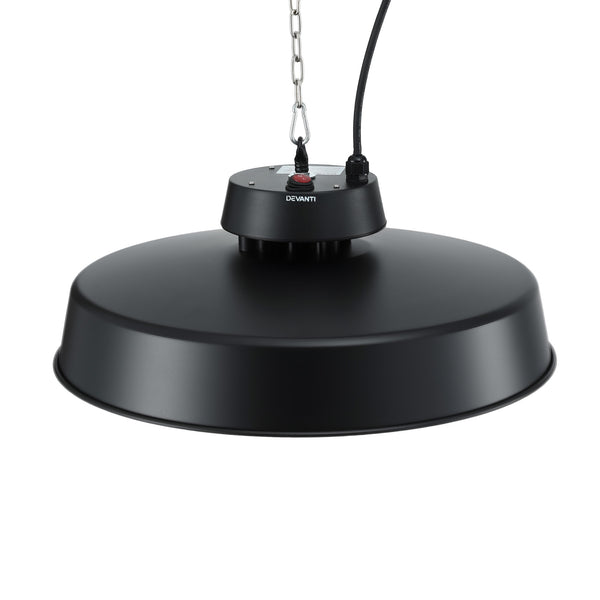 Devanti 2000W Outdoor Electric Patio Heater Ceiling Mount with LED Light Remote Awezingly