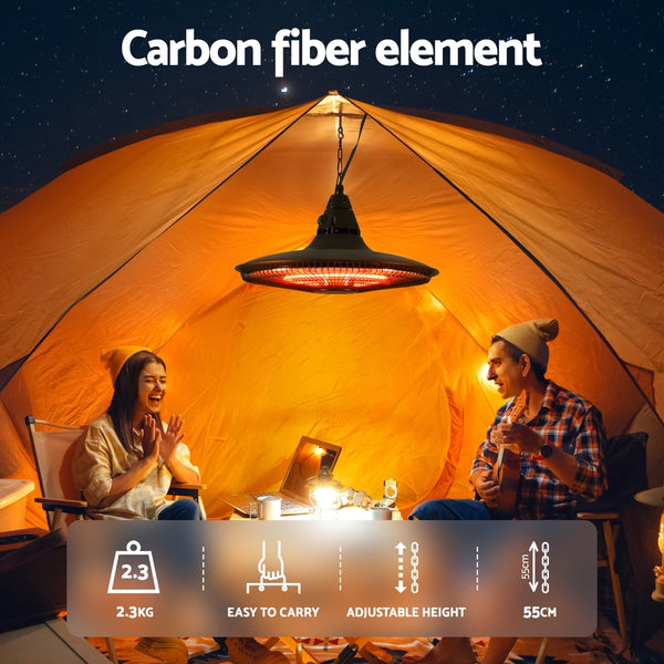 Devanti 1500W Hanging Electric Patio Heater - Awezingly
