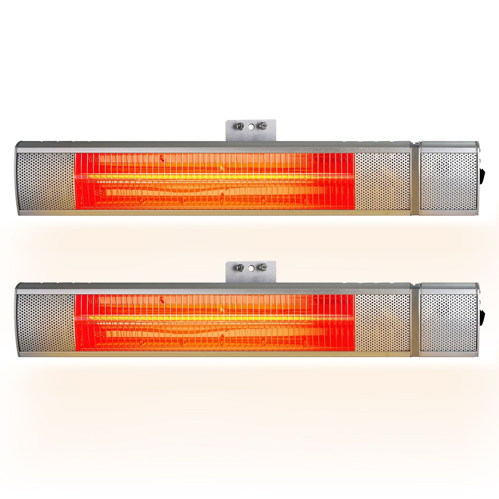 Devanti 2PCS Electric Strip Heater Radiant Infrared Heaters Remote Control 2000W Awezingly