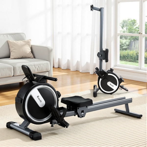 Everfit 16 Level Magnetic Rowing Machine for Home with App Connect Black Everfit