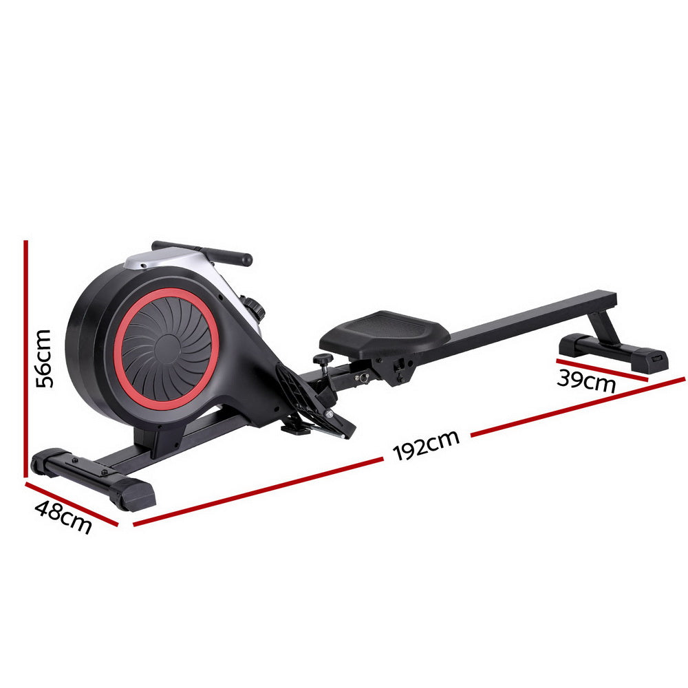 Everfit Rowing Machine 16 Levels Foldable Magnetic Rower Gym Cardio Workout Everfit