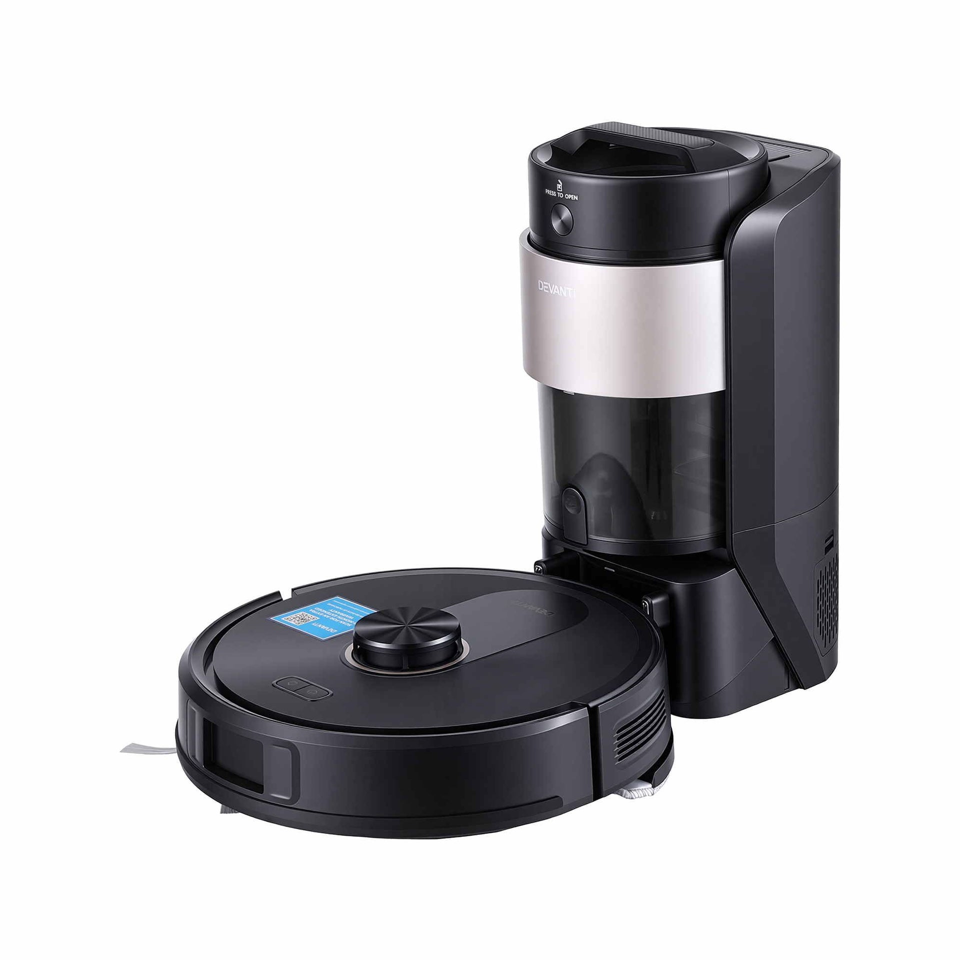 DEVANTI Robot Vacuum and Mop, Self-Empty APP Control 6000Pa LDS Laser 3in1 Awezingly