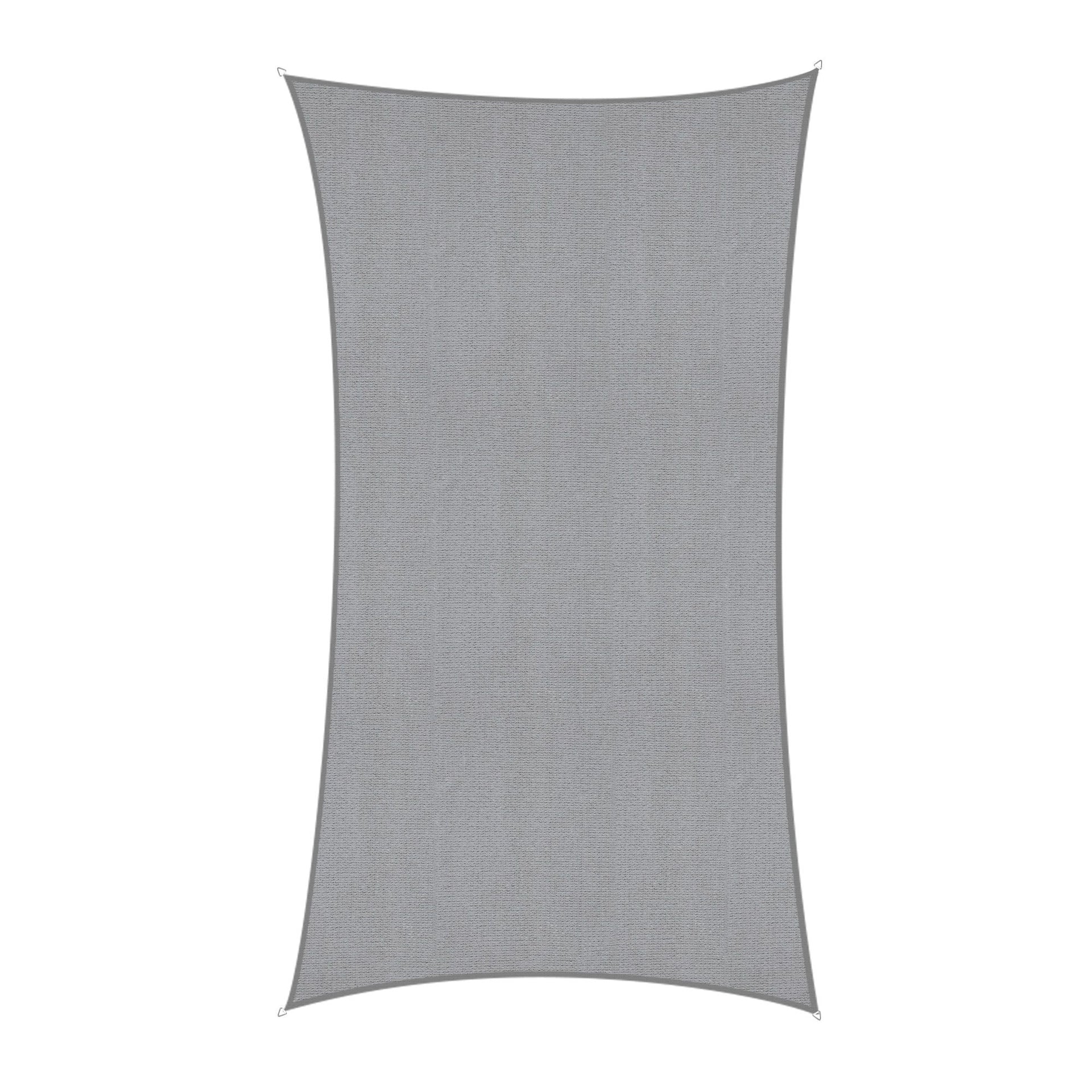 Instahut Sun Shade Sail Cloth 98% UV Block Outdoor Canopy Rectangle 2X5M Grey instahut