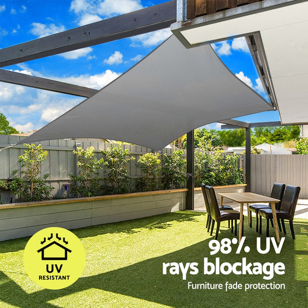 Instahut Shade Sail Cloth Shadecloth Rectangle Canopy 280gsm 3x4m Does not apply