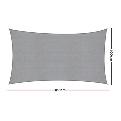 Instahut Sun Shade Sail Shadecloth Canopy Rectangle 280gsm 4x6m