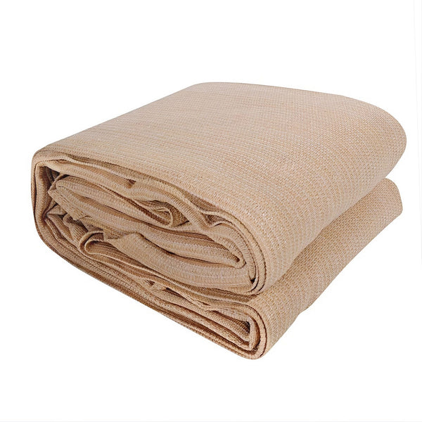 Instahut Sun Shade Sail Cloth 98% UV Block Outdoor Canopy Rectangle 5X9M Beige instahut