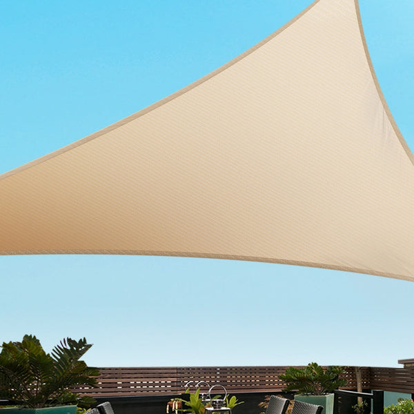 Instahut Shade Sail Cloth Shadecloth Triangle Sun Canopy 3.6x3.6x3.6M Instahut