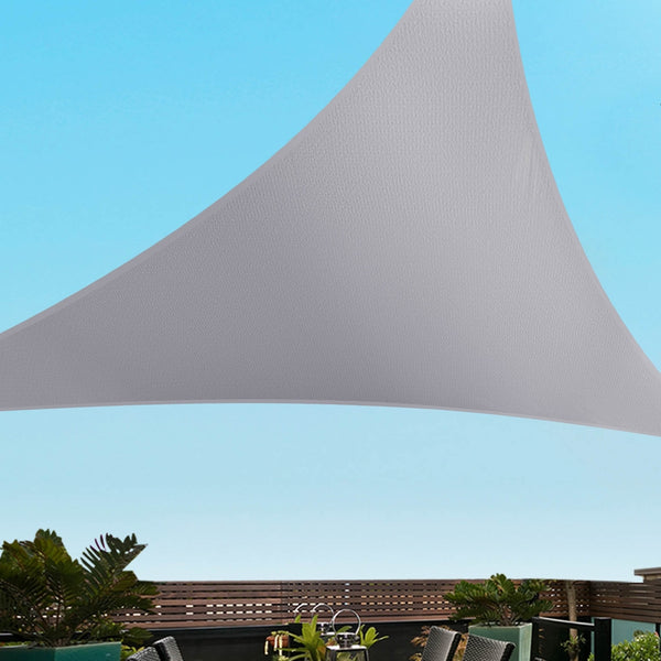 Instahut Waterproof Shade Sail Shade cloth Triangle Canopy 220GSM 4x4x4m Awezingly