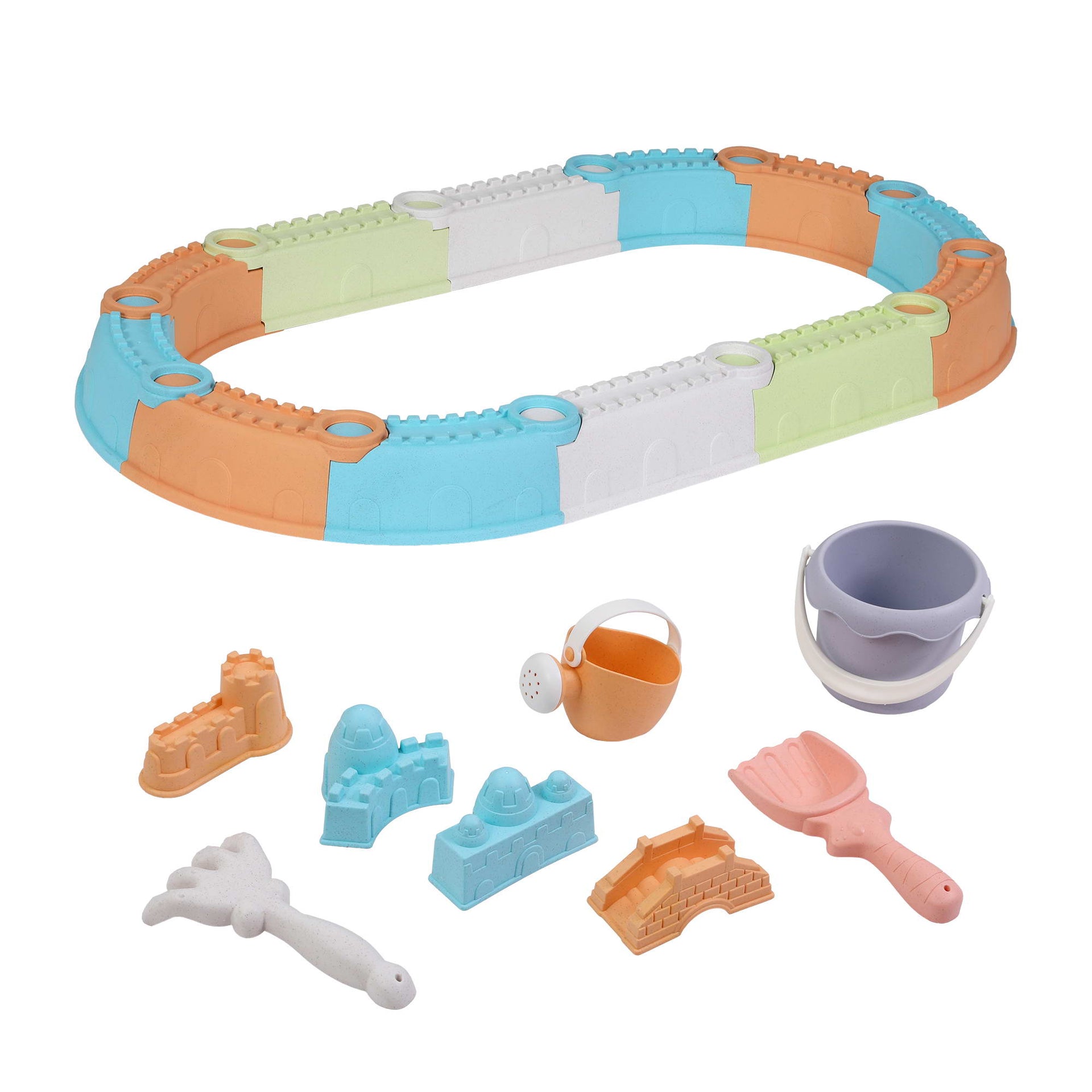 Keezi Kids Sandpit Set Beach Toys Sand Box Outdoor Backyard Play Area Awezingly