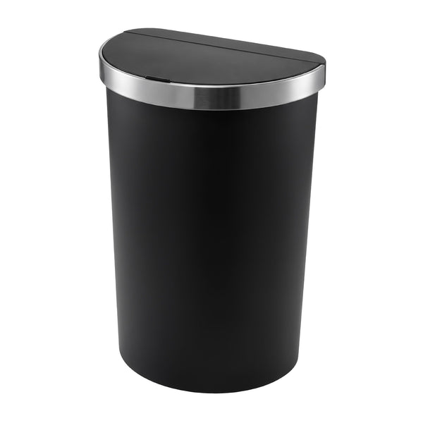 Devanti 50L Sensor Bin D-Shape Trash Can Kitchen Smart Rubbish Bin Black Awezingly