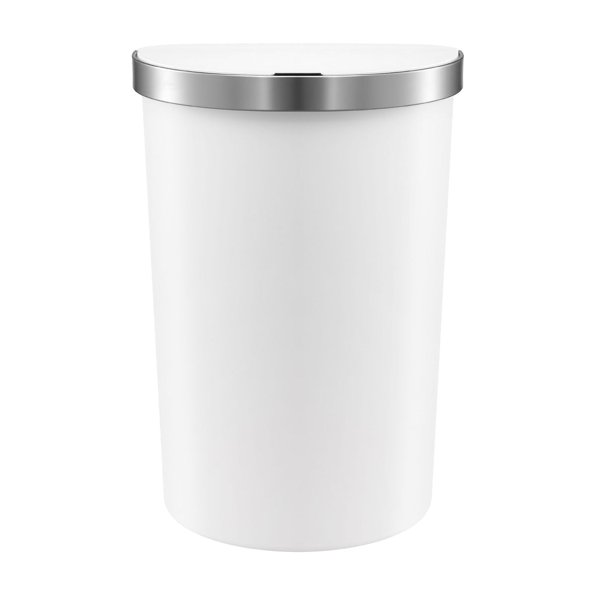 Devanti 50L Motion Sensor Bins Trash Can Kitchen Smart Rubbish Bin D-shape design White Awezingly