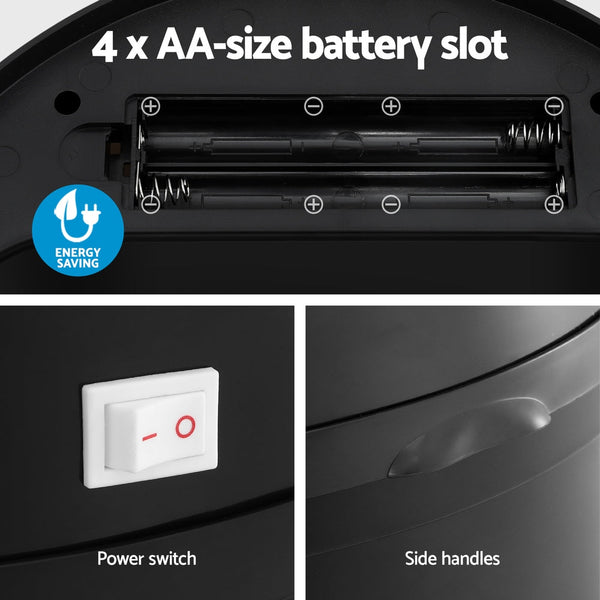 Devanti Sensor Bin Motion Rubbish Bins Kitchen Automatic Trash Can Black 9L Awezingly