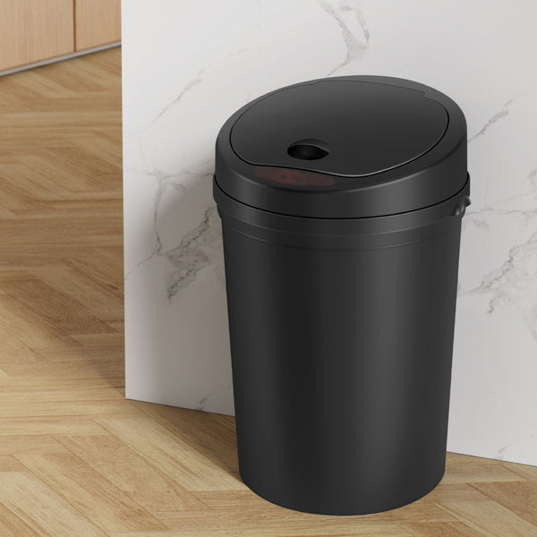 Devanti Sensor Bin Motion Rubbish Bins Kitchen Automatic Trash Can Black 9L Awezingly