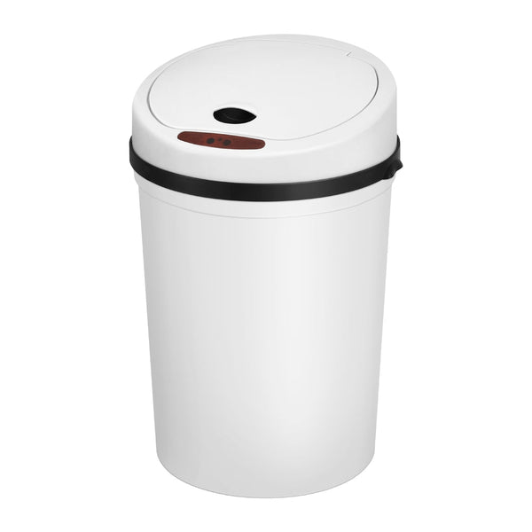 Devanti Sensor Bin Motion Rubbish Bins Kitchen Automatic Trash Can White 9L Awezingly