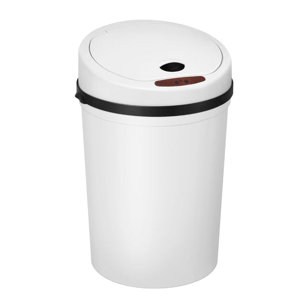 Devanti Sensor Bin Motion Rubbish Bins Kitchen Automatic Trash Can White 9L Awezingly